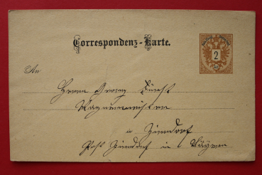 AK / 1890 / Korrespondenz Karte / Ganzsache